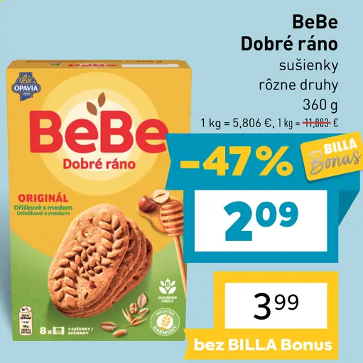 BeBe Dobré ráno sušienky