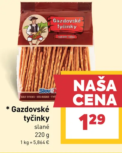 Gazdovské tyčinky slané