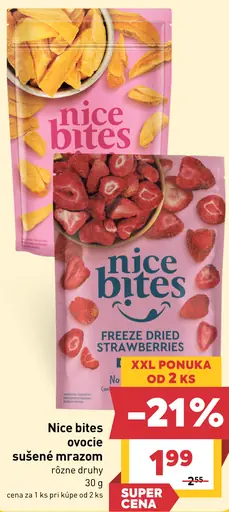 Nice bites ovocie sušené mrazom