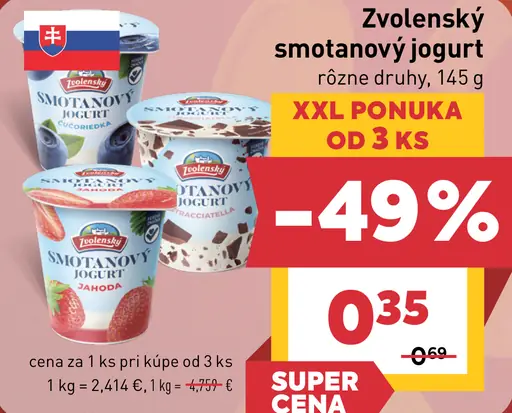 Zvolenský smotanový jogurt