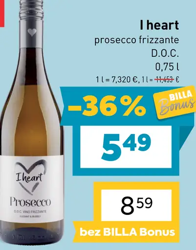 I heart prosecco frizzante D.O.C.