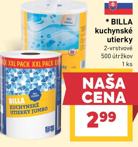 BILLA kuchynské utierky