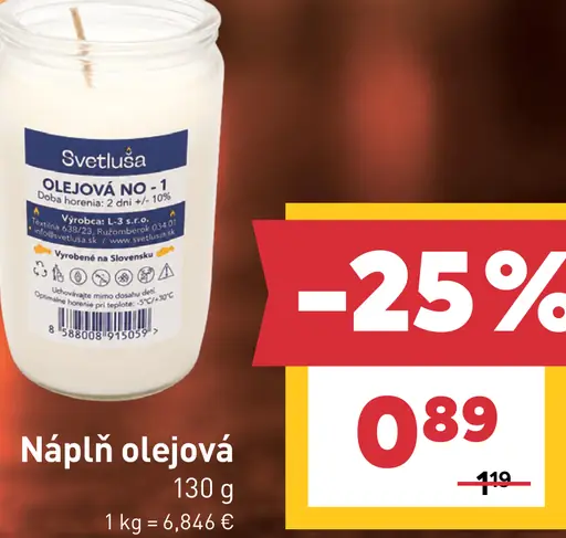 Náplň olejová