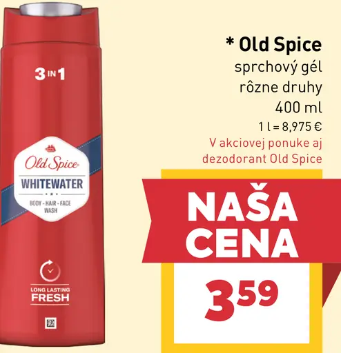 Old Spice Whitewater sprchový gél