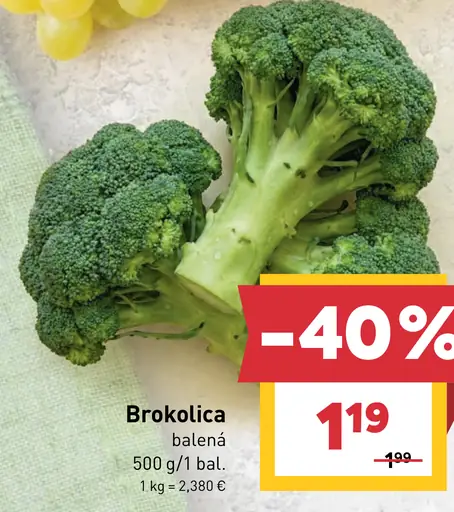 Brokolica balená