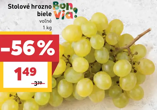 Stolové hrozno biele