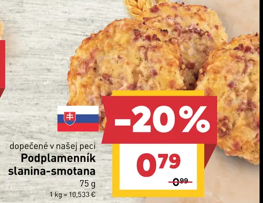 Podplamenník slanina-smotana