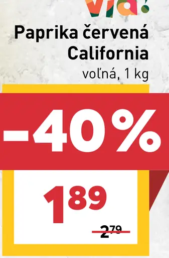 Paprika červená California