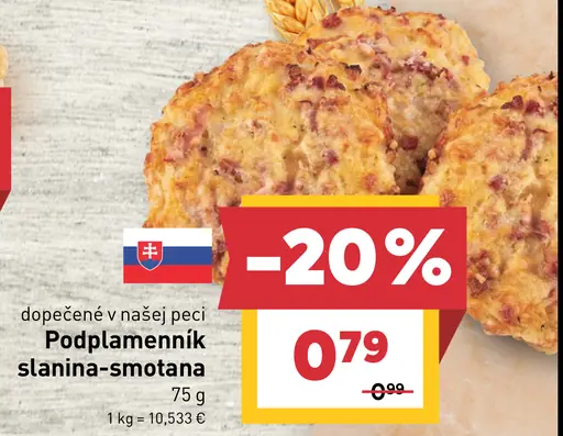 Podplamenník slanina-smotana