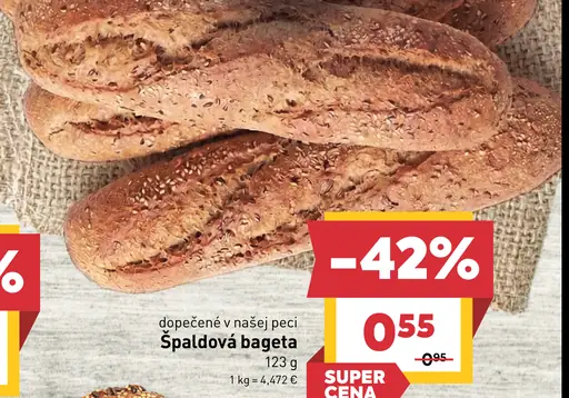 Špaldová bageta