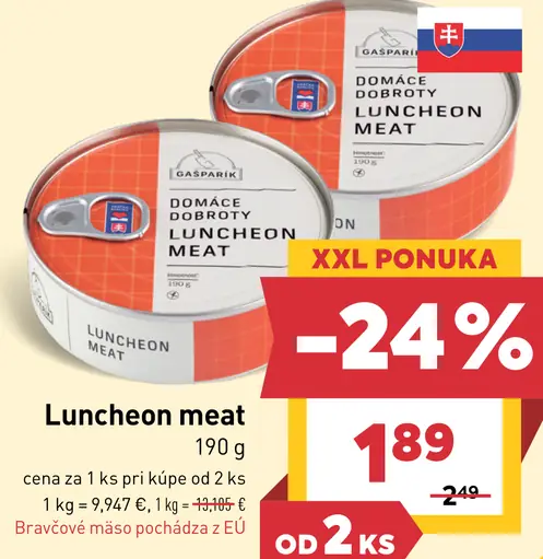 Gašparík Luncheon Meat