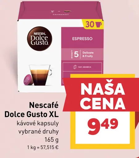 Nescafé Dolce Gusto XL kávové kapsuly, vybrané druhy