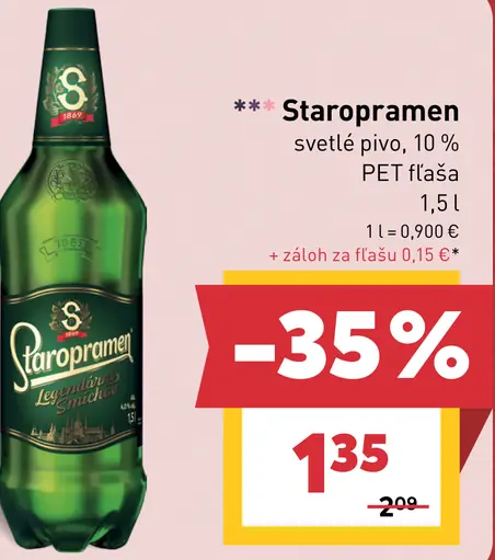 Staropramen Svetlé pivo 10 % plechovka