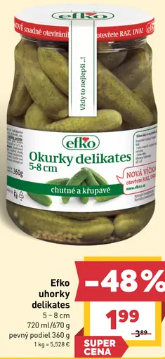 Efko uhorky delikates 5-8 cm