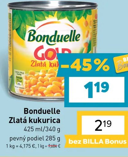 Bonduelle Gold Zlatá kukurica