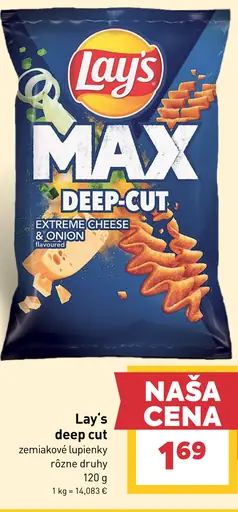 Lay's deep cut zemiakové lupienky