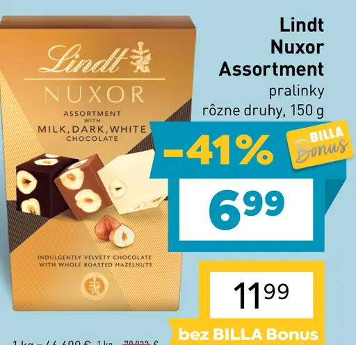 Lindt Nuxor Assortment pralinky