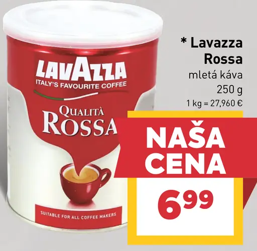 Lavazza Rossa mletá káva