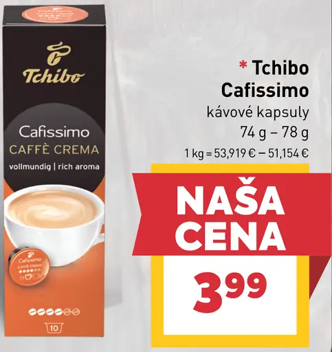 Tchibo Cafissimo káva v kapsulách