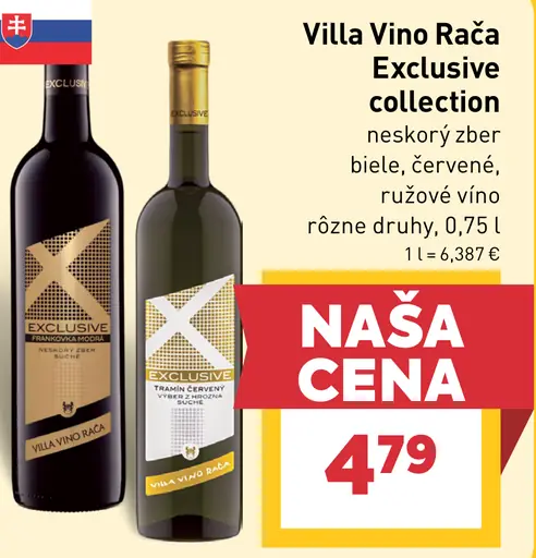 Villa Vino Rača Exclusive collection víno