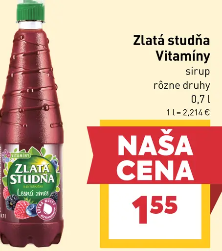 Zlatá studňa sirup