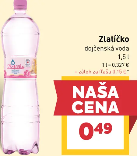 Zlatíčko dojčenská voda