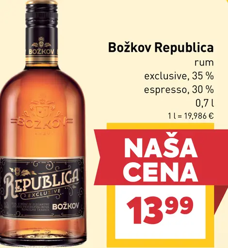 Božkov Republica rum exclusive