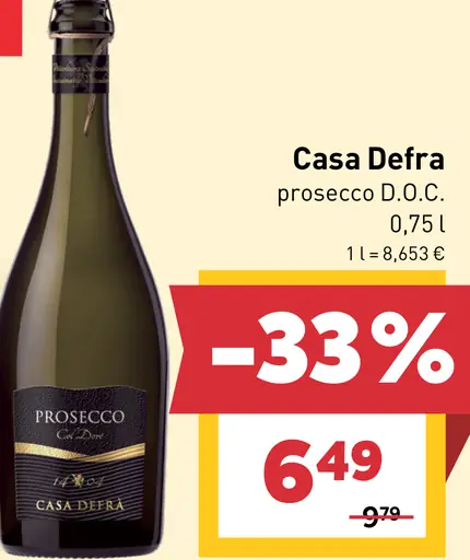 Casa Defra prosecco D.O.C.