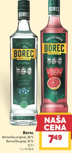 Borec borovička originál