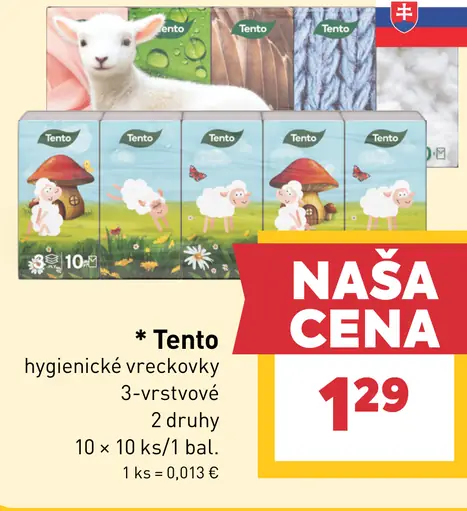 Tento hygienické vreckovky