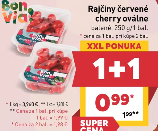 Bon Via cherry ovocné paradajky