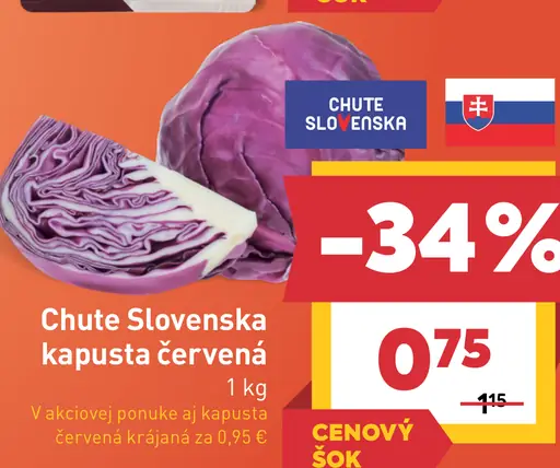 Chute Slovenska kapusta červená