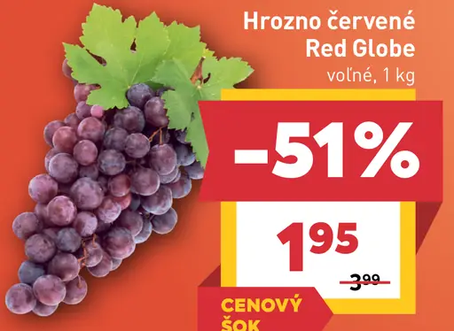 Hrozno červené Red Globe