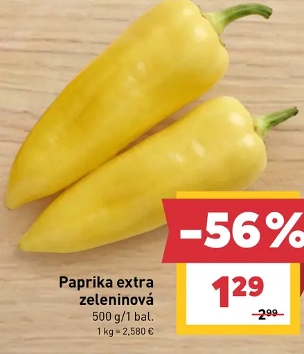 Paprika zeleninová extra