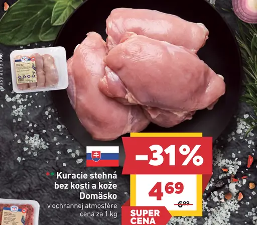 Kuracie stehná bez kosti a kože Domäsko