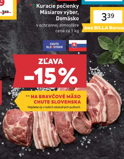 Kuracie pečienky Mäsiarov výber Domaško