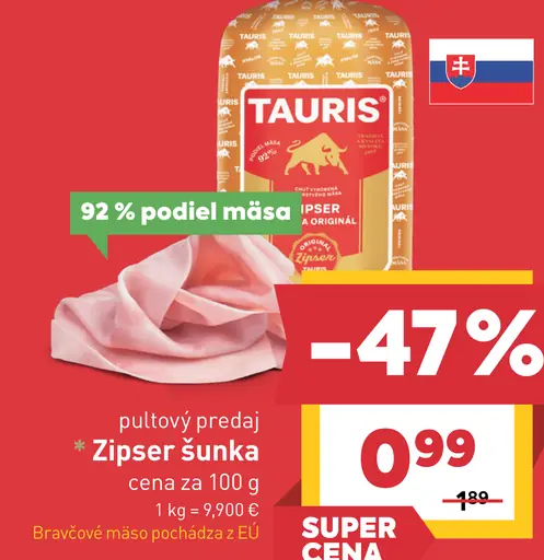 Tauris Zipser šunka