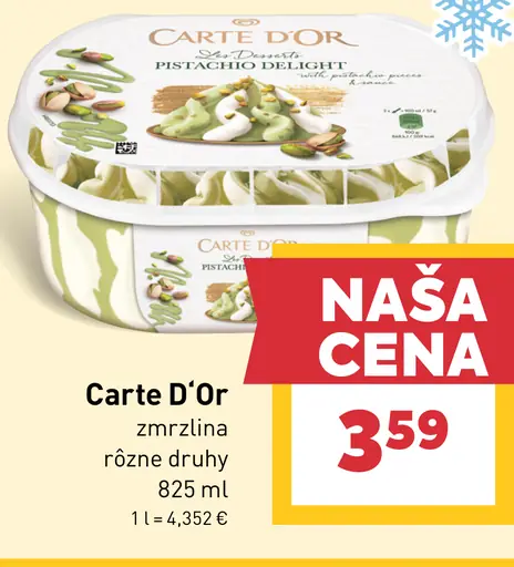 Carte D’Or smotanový dezert rôzne druhy