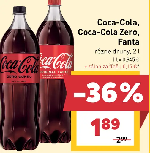 Coca-Cola, Coca-Cola Zero, Sprite, Fanta