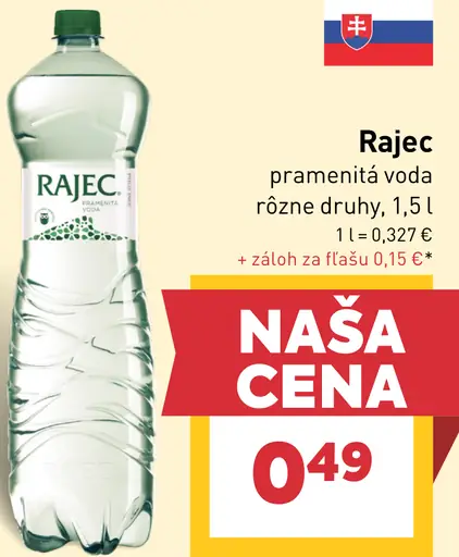 Rajec Pramenitá voda sýtená