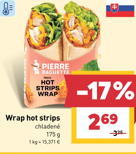 Pierre Baguette Wrap hot strips
