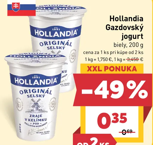 Hollandia Gazdovský biely jogurt