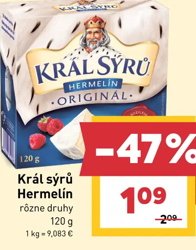 Král Sýrů Hermelín originál