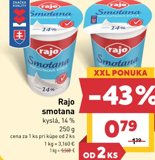 Rajo Smotana kyslá