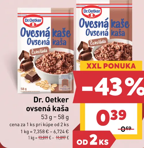 Dr. Oetker Ovsená kaša čokoláda