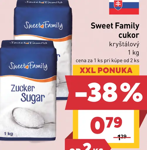 Sweet Family cukor kryštálový