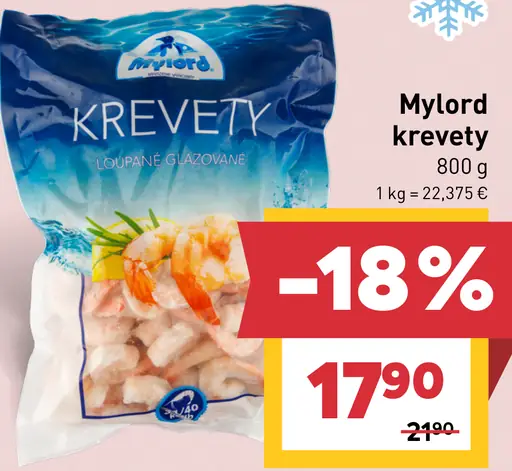 Mylord krevety lúpané