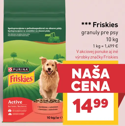 Friskies granuly pre psy Active