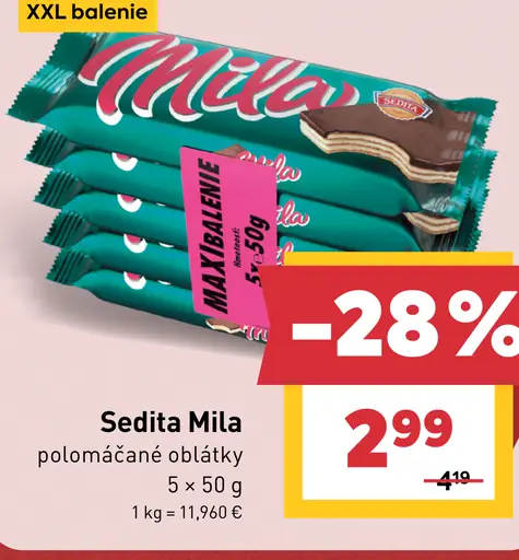 Sedita Mila polomáčané oblátky