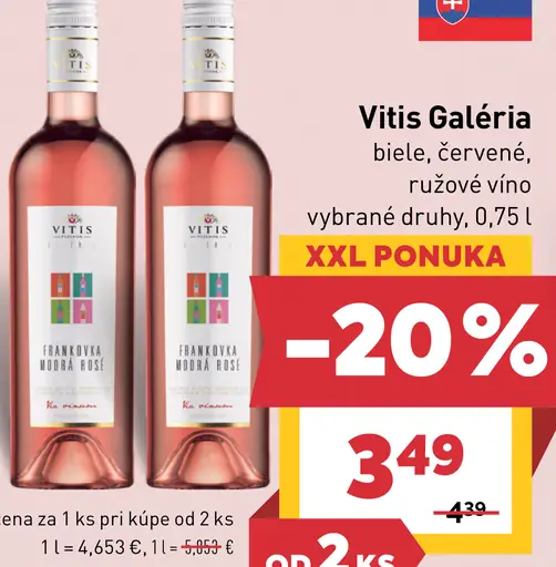Vitis Galéria biele víno